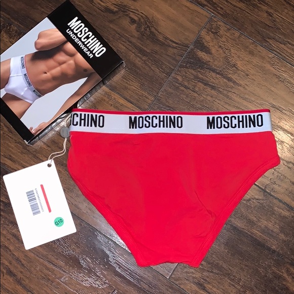 New moschino red logo brief underwear size small - Picture 7 of 8